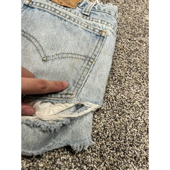 Vintage Levi’s Cut Off Denim Jeans Size 31 Distressed - Picture 3 of 5